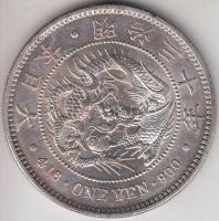 Japán 1897. 1Y Ag T:2 Japan 1897. 1 Yen Ag C:XF