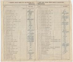 1913 Selmecbánya M. kir. Bányászati és Kertészeti Főiskola leckekönyv