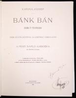 Minikönyv: Katona József: Bánk Bán. Budapest,1978, Szépirodalmi Könyvkiadó. Műbőr kötésben, papír vé...