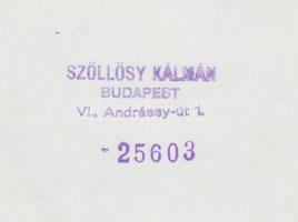 cca 1938 Szöllősy Kálmán (1897-1976): Operabál. Vintage fotó, szerzői pecséttel jelzett, 22x18cm
