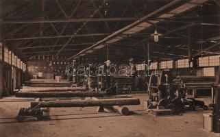 Nagytalmács, a Magyar-Olasz Erdőipar Rt. fűrésztelepe / sawmill interior