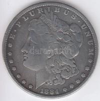 Amerikai Egyesült Államok 1884. 1$ Ag "Morgan" T:3
USA 1884. Morgan Dollar Ag C:F