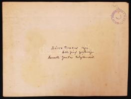 Dörre Tivadar (1858-1932): 2 db város rajza, jelzés nélkül, hátoldalán MNG pecséttel, 13×22 cm (2×)