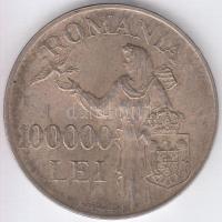 Románia 1946. 100.000L Ag T:2  Romania 1946. 100.000 Lei Ag T:XF