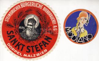 Modiano reklám és sörcímke