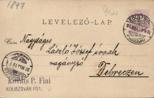 1897 Kolozsvár, floral