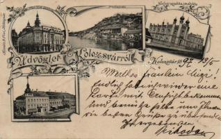 1897 Kolozsvár, synagogue, floral