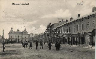 Máramarossziget main square, shops