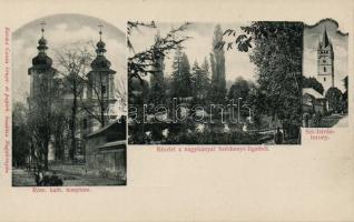 Nagybánya, church, Széchenyi park