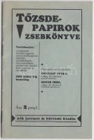 cca 1930 Tőzsdepapírok zsbekönyve 27p.