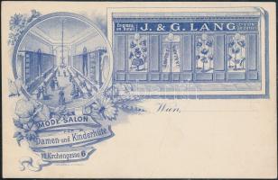 Vienna Fashion Salon of J. and G. Lang, floral