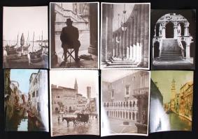 cca 1930 Kerny István (1879-1963) 25db vintage fotója olaszországi utazásáról, egy részük jelzett, s...