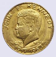 DN. "J.F. Kennedy" modern mini Au pénz 0.333 minőségű T:BU ND. "J.F Kennedy" modern mini Au(0.333) coin C:BU