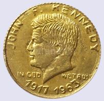 DN. "J.F. Kennedy" modern mini Au pénz 0.333 minőségű T:BU ND. "J.F Kennedy" modern mini Au(0.333) coin C:BU