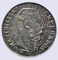 Mexikó DN Maximiliano modern mini Ag emlékérem T:BU Mexico ND. Maximiliano modern mini Ag coin C:BU