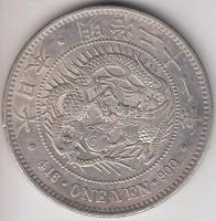 Japán 1888. 1Y Ag T:2,2- Japan 1888. 1 Yen Ag C:aXF