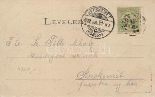 Lajosmizse, Bencsik Pál üzlete, templom, takarékpénztár