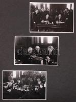 cca 1950 39 db eredeti fotó kommunista politikusokról. Dinnyés Lajos, Petru Groza, Dimitrov, Tildi Z...