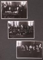 cca 1950 39 db eredeti fotó kommunista politikusokról. Dinnyés Lajos, Petru Groza, Dimitrov, Tildi Z...