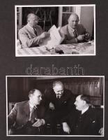 cca 1950 39 db eredeti fotó kommunista politikusokról. Dinnyés Lajos, Petru Groza, Dimitrov, Tildi Z...