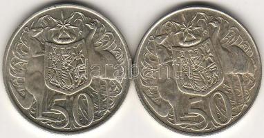 Ausztrália 1966. 50c (2x) ezüst T:1/2