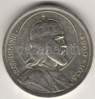1938. "Szt. István" 5P ezüst T:2+ pici ph