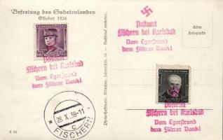 Adolf Hitler in Karlsbad / Karlovy Vary, 'Befreiung des Sudetenlandes' NS propaganda