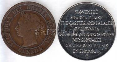 Nagy-Britannia 1888. 1c T:3 + DN "Szepesi vár, Szepeskáptalan / Szlovákia várai és kastélyai&qu...