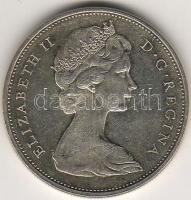 Kanada 1965. 1$ "Kanu" ezüst T:2