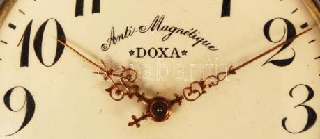 cca 1900 Doxa Anti-Magnétique nagyméretű zsebóra hibátlan porcelán számlappal és másodpercmutatóval,...
