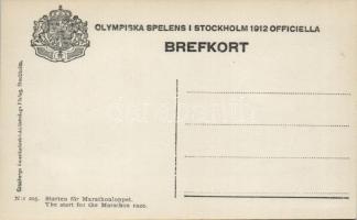 1912 Stockholm Olympic Games; the start for the Marathon race