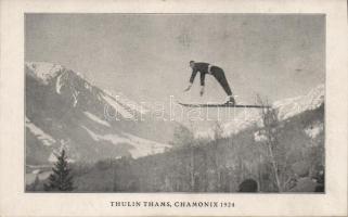 Thulin Thams, Chamonix 1924, ski jumping Olympian