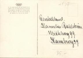 1928 Sankt Moritz, Winter Olympics s: P. Colombi