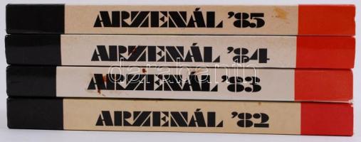 1982-1985 Arzenál. Haditechnika fiataloknak. Szerk: Szentesi György, Budapest, Zrínyi Katonai Kiadó....