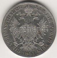 Ausztria 1861B Magyar verdejel Vereinstaler T:3+