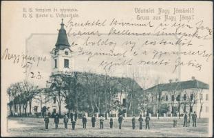 Nagyjécsa catholic church and school (EB)