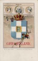 Greece, coat of arms litho