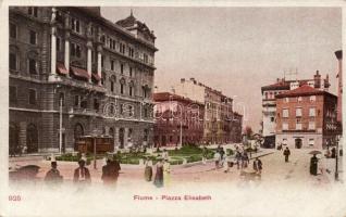 Fiume Elisabeth square, tram