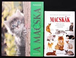 2db macskákról szóló könyv: Macskák. Szerk: dr.Szilasi Mária. Budapest, 1995, Szegedi Kossuth Nyomda; A macska. Budapest, 2002, Vince Kiadó Kft. Kartonált, gazdagon illusztrált /  2 piece books about cats. Paperback, illustrated