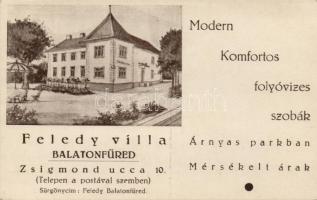 Balatonfüred, Zsigmond utca 10. Feledy Villa