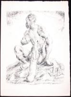 Derkovits Gyula (1894-1934): Pandamonium. 1920. teljes mappa, 12 lap, litográfia 300/248, előlapon s...