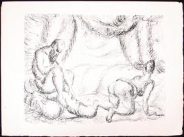 Derkovits Gyula (1894-1934): Pandamonium. 1920. teljes mappa, 12 lap, litográfia 300/248, előlapon s...