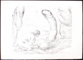 Derkovits Gyula (1894-1934): Pandamonium. 1920. teljes mappa, 12 lap, litográfia 300/248, előlapon s...