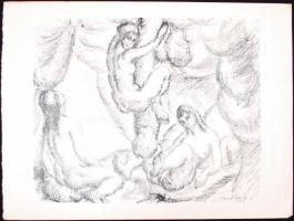 Derkovits Gyula (1894-1934): Pandamonium. 1920. teljes mappa, 12 lap, litográfia 300/248, előlapon s...