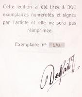 Derkovits Gyula (1894-1934): Pandamonium. 1920. teljes mappa, 12 lap, litográfia 300/248, előlapon s...