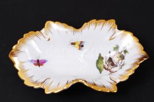 2db, Rothschild-mintás, kézzel festett, aranyozott, jelzett Herendi tálka / 
Hand painted Herendi pl...