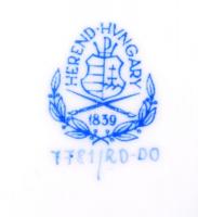 2db, Rothschild-mintás, kézzel festett, aranyozott, jelzett Herendi tálka / 
Hand painted Herendi pl...