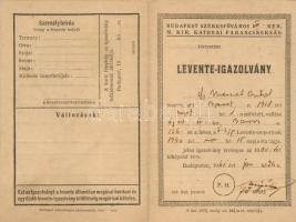 1941 Levente-igazolvány