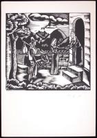 Molnár C Pál (1894-1981):Öt eredeti fametszet az Új Testamentumhoz. Mindegyik jelzett, egy metszet h...