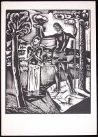 Molnár C Pál (1894-1981):Öt eredeti fametszet az Új Testamentumhoz. Mindegyik jelzett, egy metszet h...